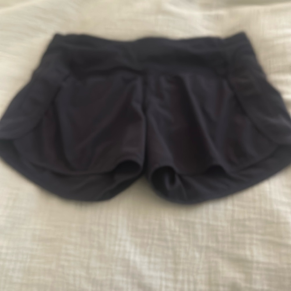 Black Lululemon shorts size 4